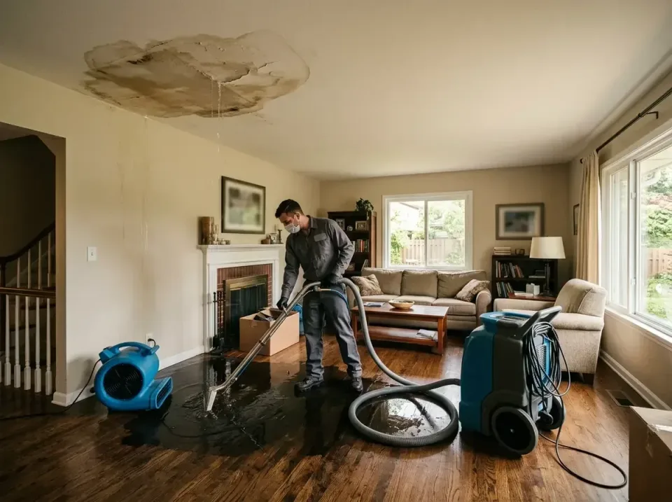 attic-pipe-burst-ceiling-drip-008 — frequently asked questions, Water Damage Restoration & Carpet Care in Morganfield, KY